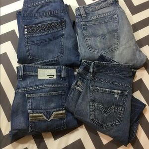 Lot 4 Diesel Mens Jeans Levan Viker Timmen Larkee